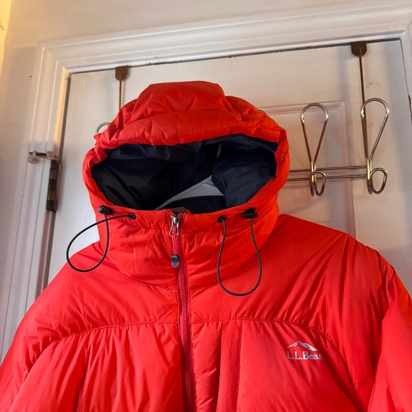LL BEAN 700 fill windstopper goose down puffer men’s large  jacket. Features dur - Picture 2 of 14